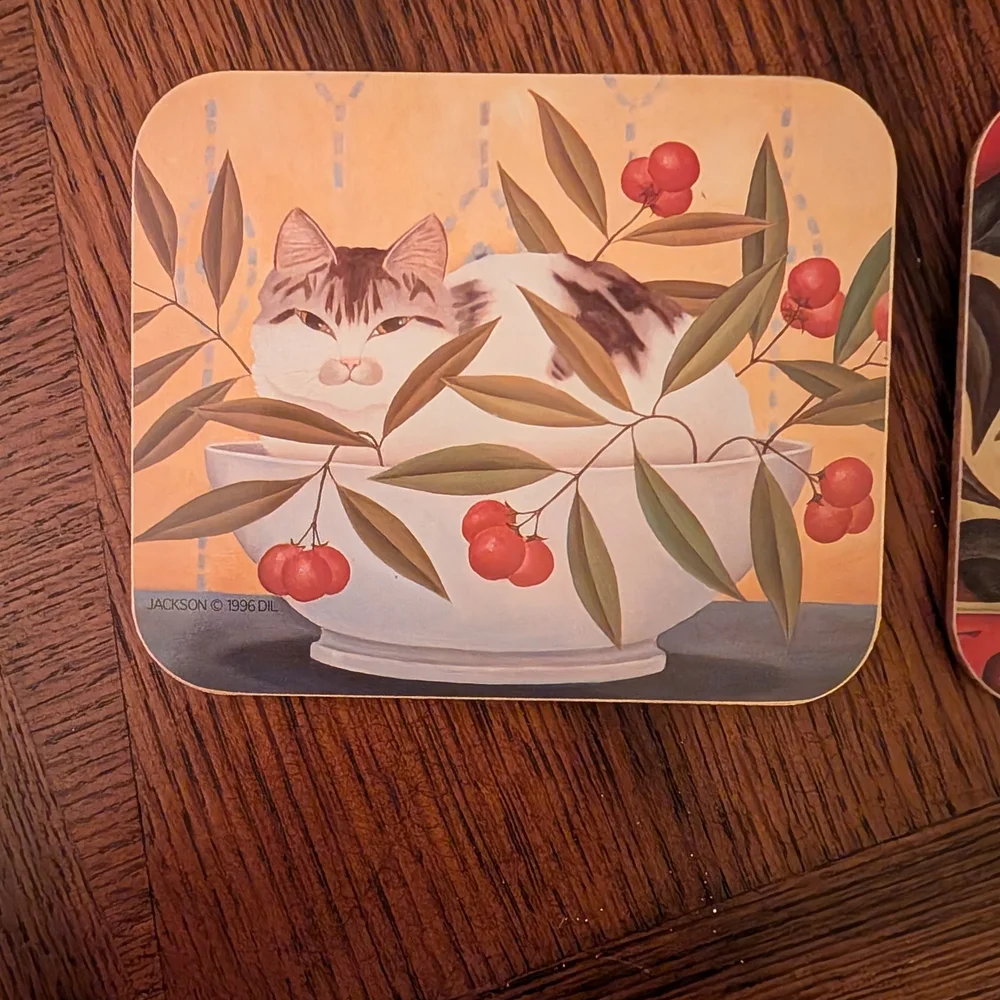 Cat-Themed Coasters